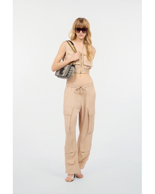 Roberto Cavalli Natural Snake Head Pants