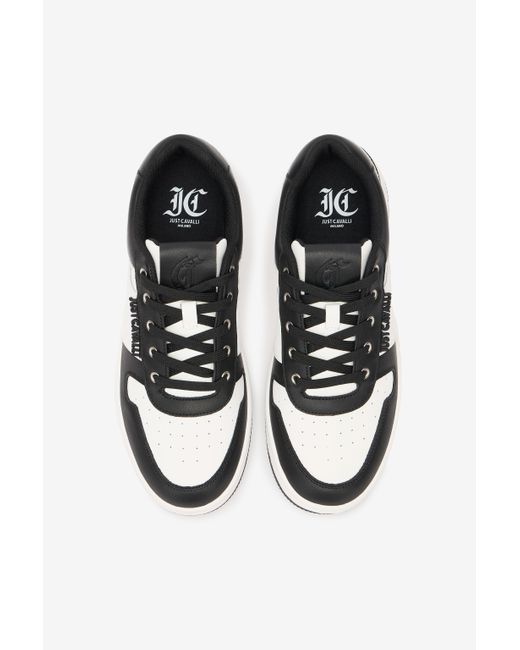 Zapatillas Con Logotipo Roberto Cavalli de hombre de color Black