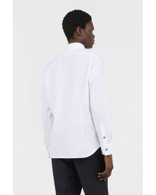 Roberto Cavalli White Tuxedo Shirt for men