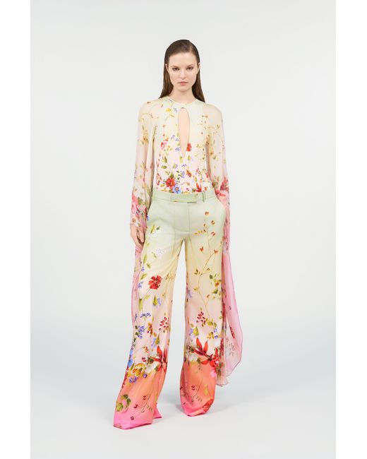Roberto Cavalli White Miami Flowers One-Piece Swimsuit