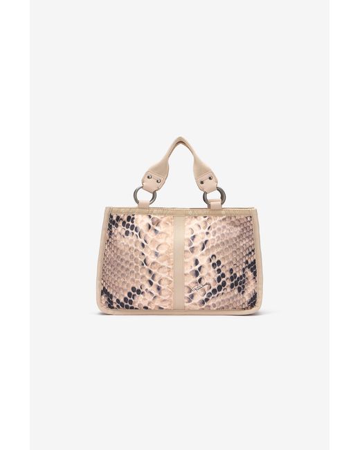 Roberto Cavalli Pink Milano Bag With Print