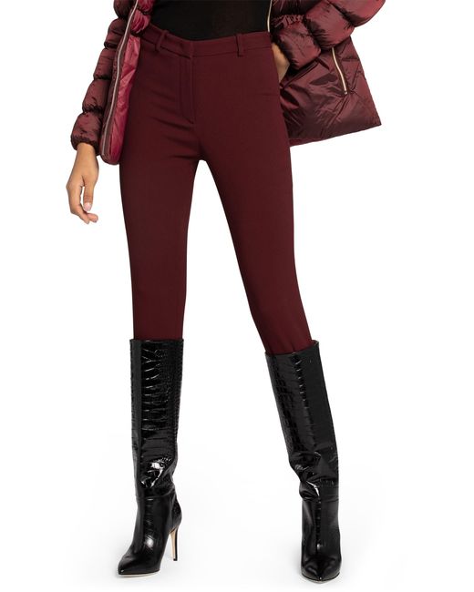 Roberto Cavalli Red Double Stretch Crepe Solid Trousers
