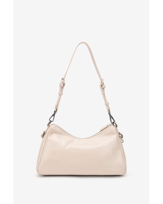 Roberto Cavalli Natural Shoulder Bag With Braided Handle