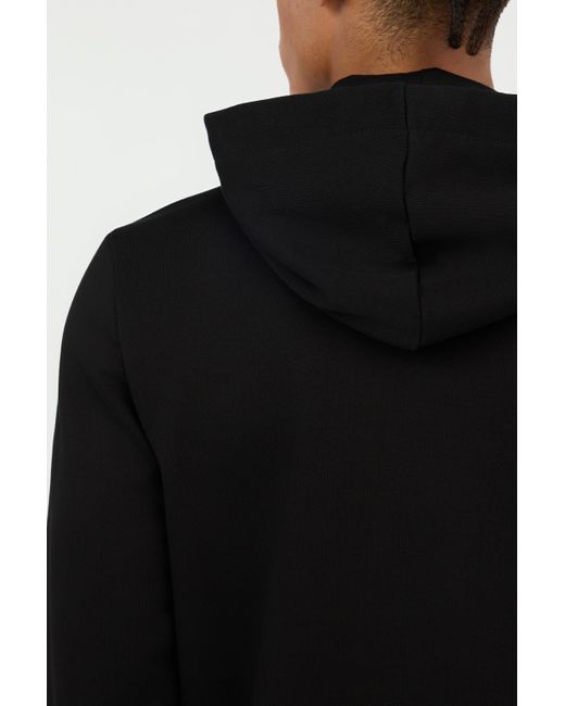 Sudadera Negra Con Capucha Monogram Rc Roberto Cavalli de hombre de color Black