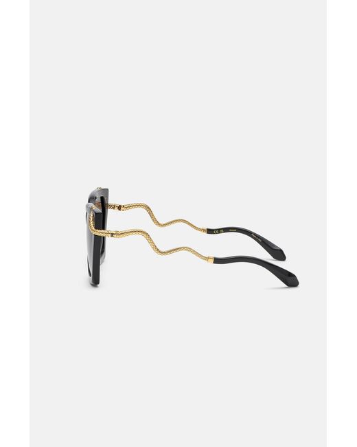 Roberto Cavalli Black Sunglasses Snake Collection