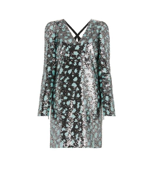 Roberto Cavalli Multicolor Leopard Sequin-Embellished Dress