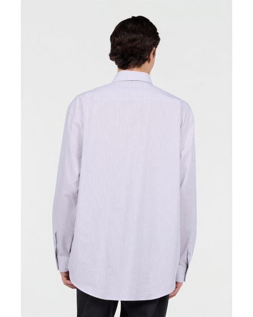 Roberto Cavalli White Shirt With Embroidered Snakes And Flowers for men