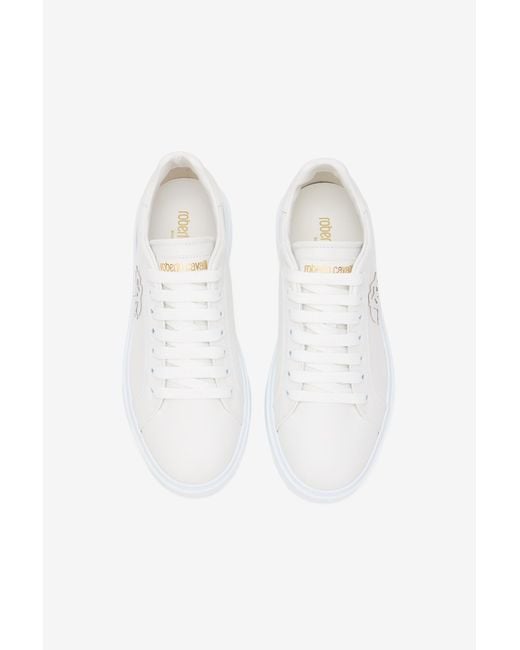 Roberto Cavalli Multicolor Sneaker With Monogram Rc