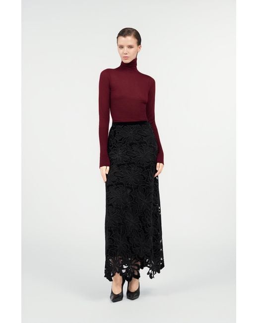 Gonna Lunga di Roberto Cavalli in Black