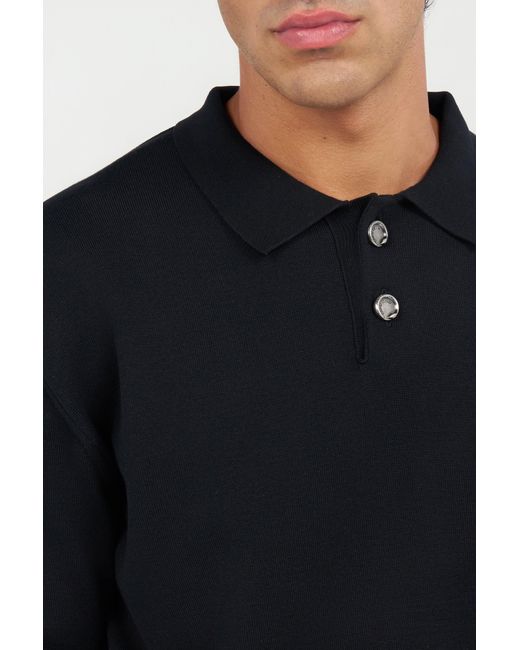 Roberto Cavalli Black Cotton Polo for men