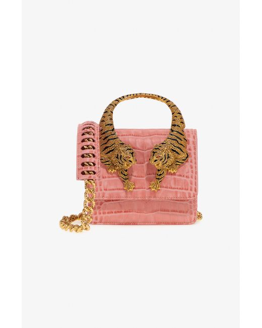 Roberto Cavalli Pink Medium Roar Bag