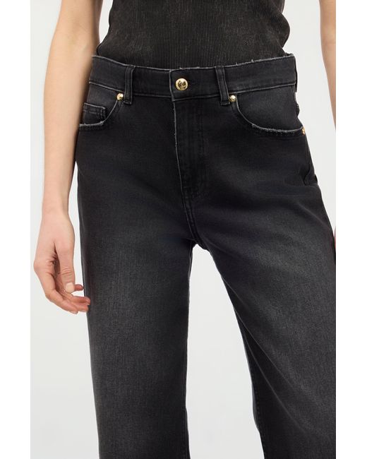 Roberto Cavalli Black Jeans With Logo On The Back