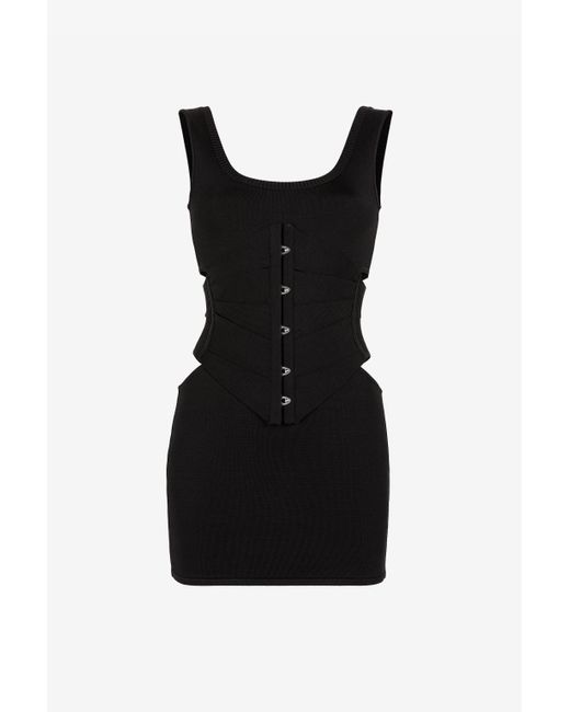 Roberto Cavalli Black Minikleid Mit Cut-Out