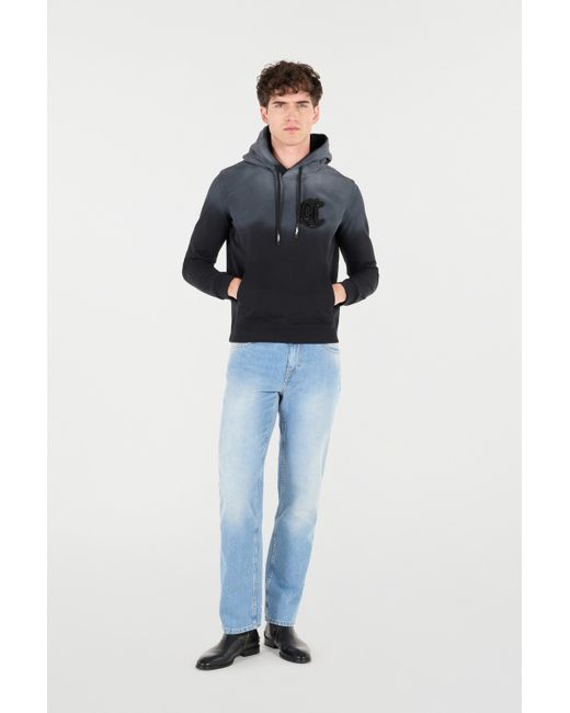 Roberto Cavalli Blue Jeans With Faded Detailing for men