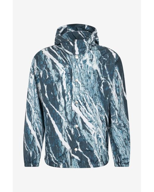 Roberto Cavalli Bomberjacke Mit Print Marble in Blue für Herren