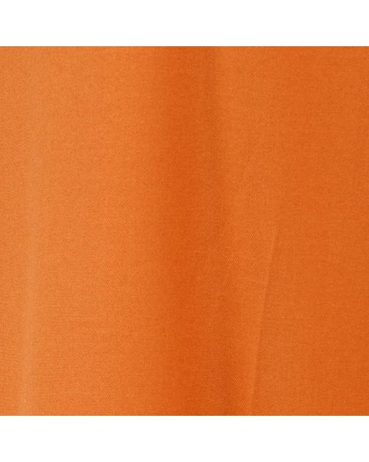 Roberto Cavalli Orange Wide-Leg Trousers With Cut-Out