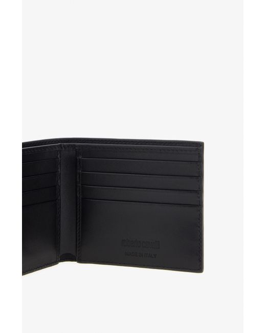 Portefeuille Avec Monogramme Rc Roberto Cavalli pour homme en coloris Black
