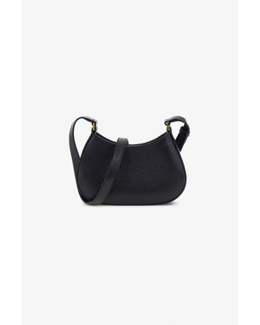 Roberto Cavalli Black Shoulder Bag With Rc Monogram