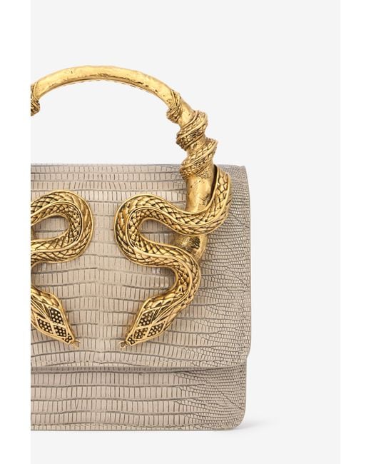 Roberto Cavalli White Serpentine Tasche