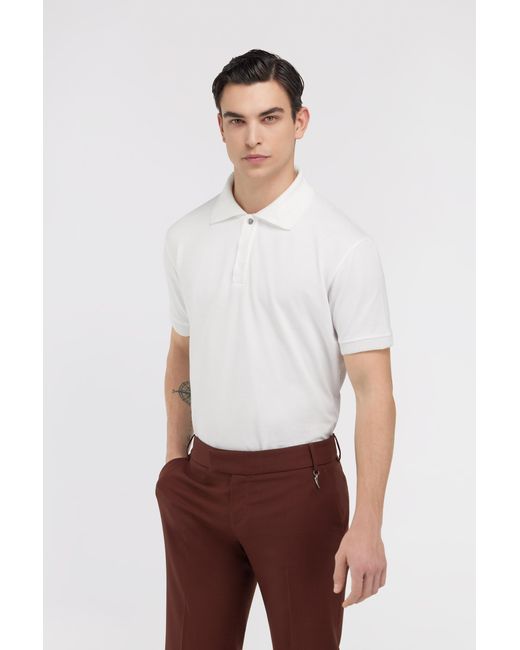 Roberto Cavalli White Rc Logo Polo for men