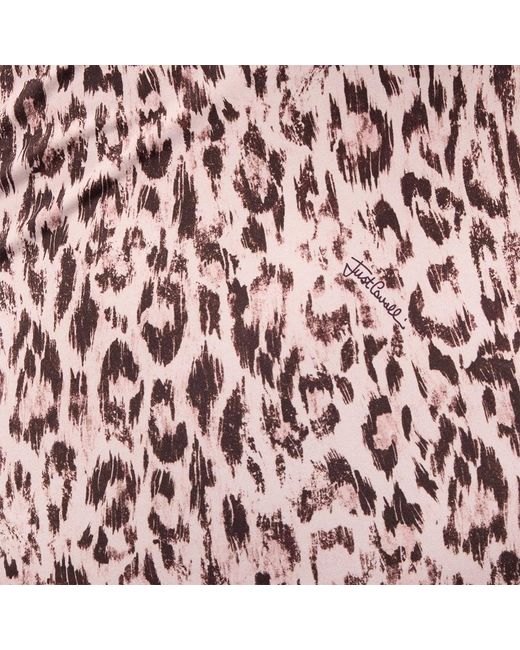 Roberto Cavalli White One-Piece Swimsuit With Jaguar Skin Print