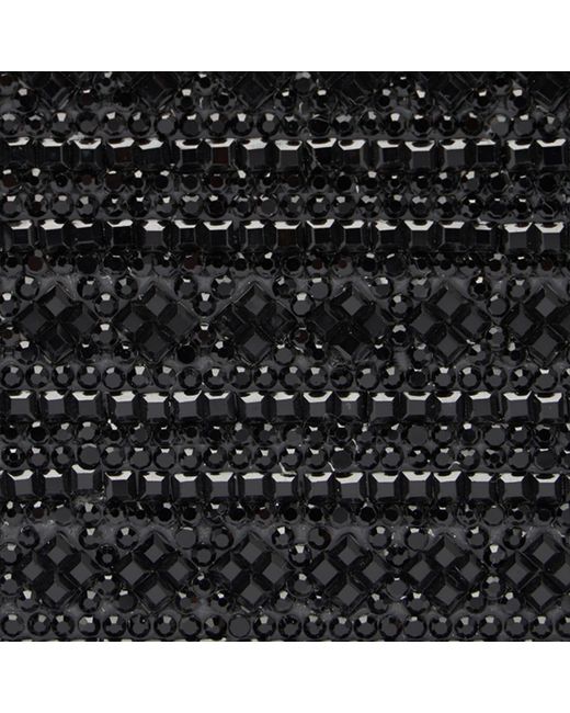 Roberto Cavalli Black Clutch With Rhinestones And Tigers