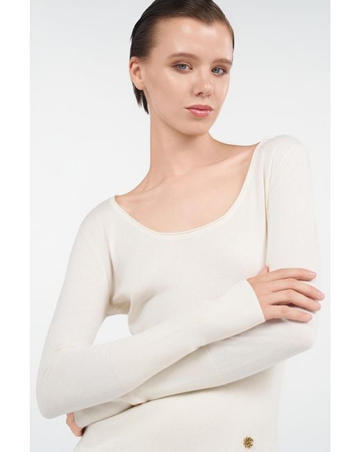 Pull En Coton Roberto Cavalli en coloris White
