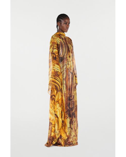 Abito Caftano di Roberto Cavalli in Metallic