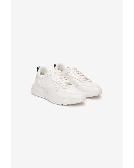 Sneakers Stringate di Roberto Cavalli in White da Uomo