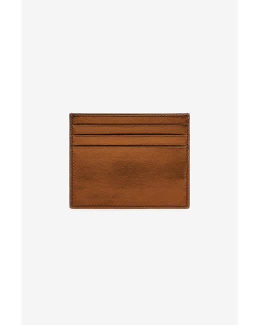 Portacarte Con Monogram Rc di Roberto Cavalli in Brown