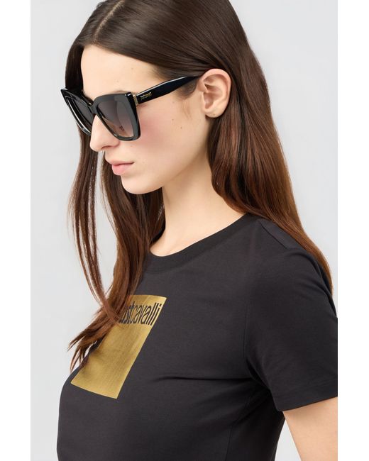 Roberto Cavalli Black Easy To Wear Sunglasses