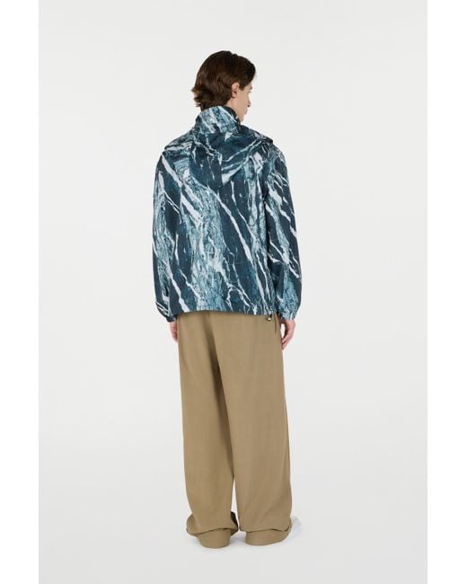 Roberto Cavalli Bomberjacke Mit Print Marble in Blue für Herren