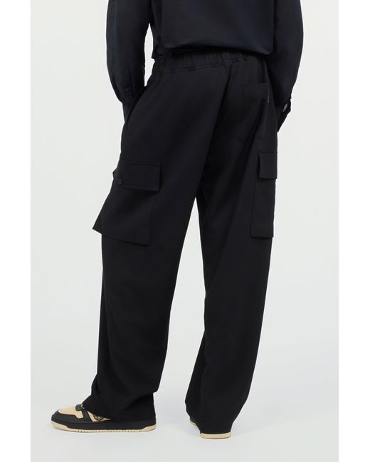Roberto Cavalli Black Pants With Cargo Pockets for men