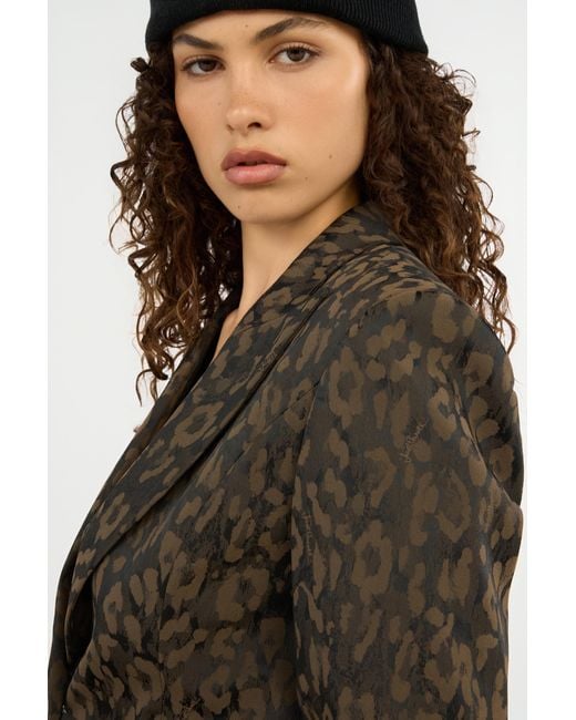 Roberto Cavalli Black Leopard Print Jacket Blazer