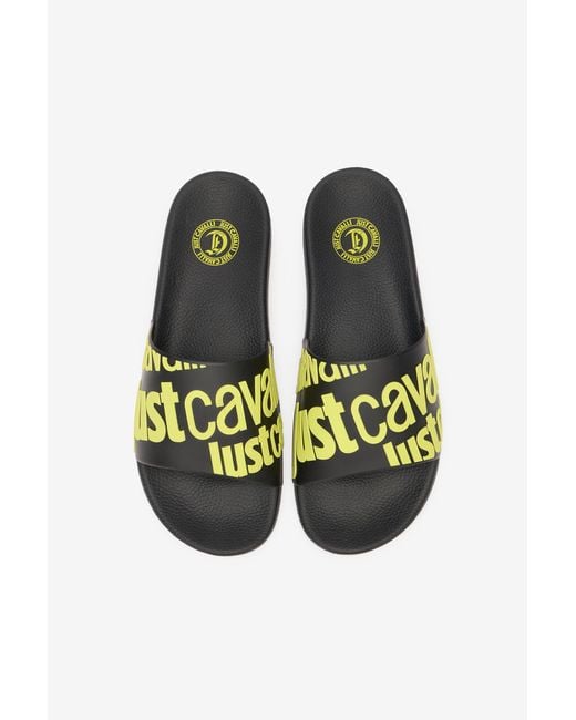 Roberto Cavalli Slipper Mit Logo in Multicolor für Herren