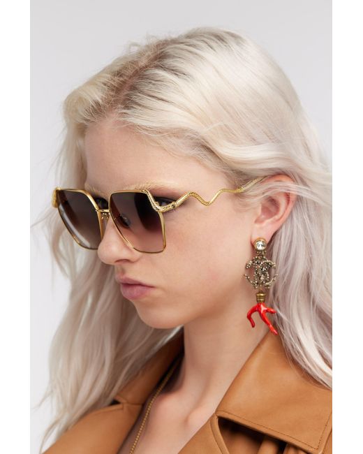 Roberto Cavalli Multicolor Sunglasses Snake Collection