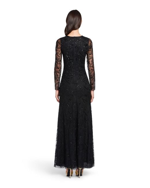 Roberto Cavalli Black Layered Lace Gown