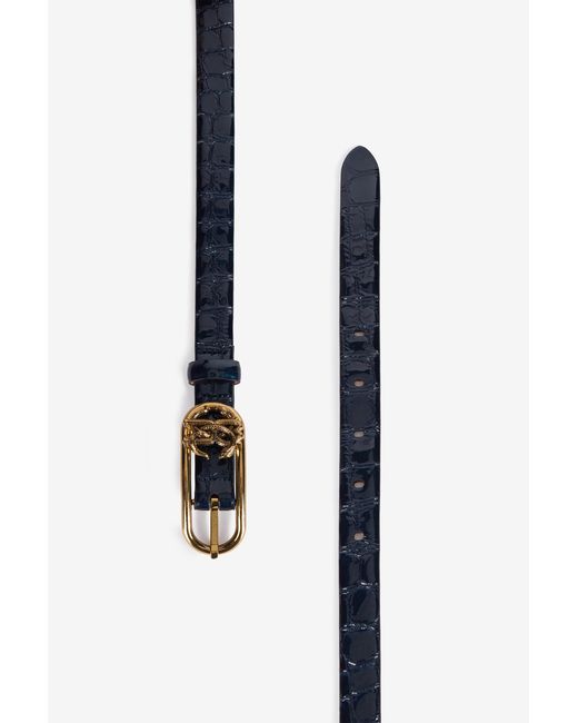 Roberto Cavalli Multicolor Belt With Crocodile Print And Glitter