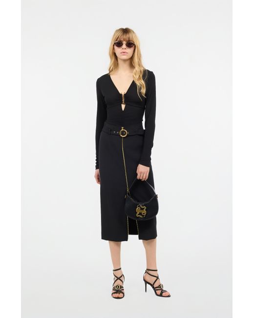 Roberto Cavalli Black Long-Sleeved Top