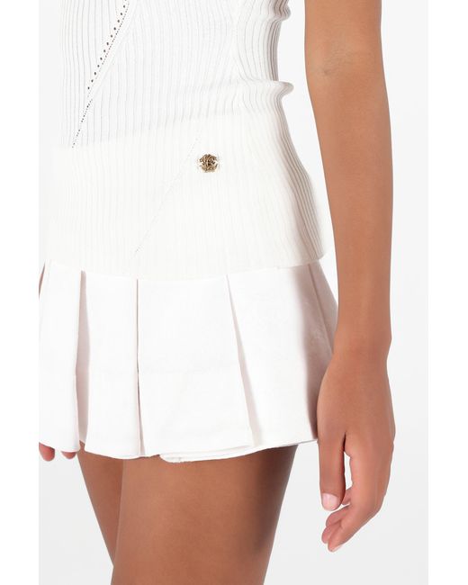 Top Con Estampado Rubane Roberto Cavalli de color White