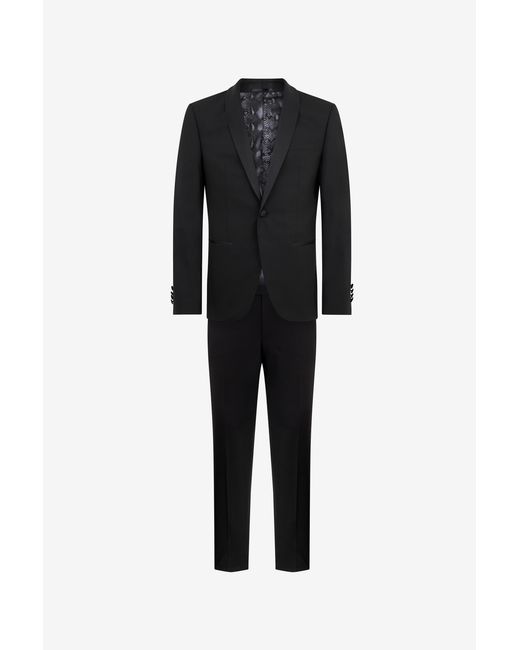 Roberto Cavalli Black Tuxedo Suit for men