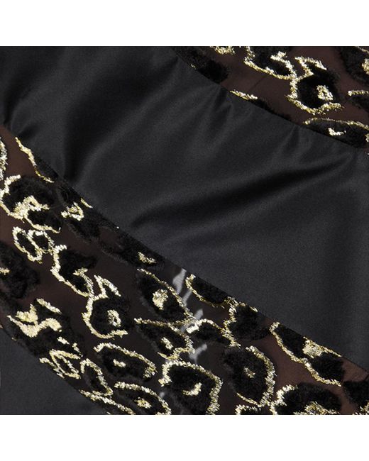 Roberto Cavalli White Long See-Through Dress With Leopard Print Pattern