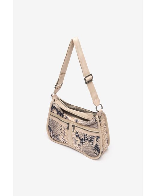Roberto Cavalli White Torino Bag With Print