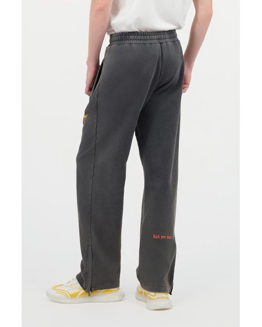 Roberto Cavalli Black Joggers With Branded Detailing for men