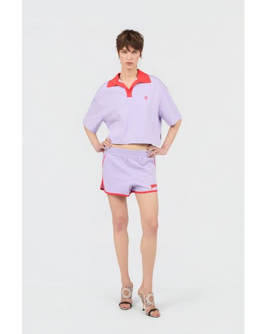 Roberto Cavalli Purple Shorts
