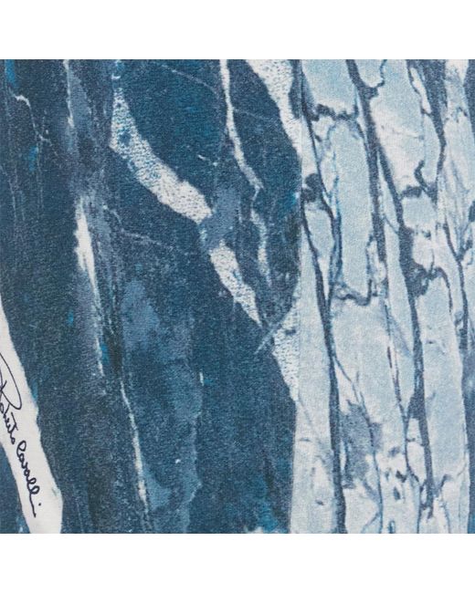 Roberto Cavalli Blue Rubane-Print Jumpsuit
