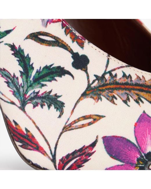Roberto Cavalli Multicolor Florentine Flower Print Pump