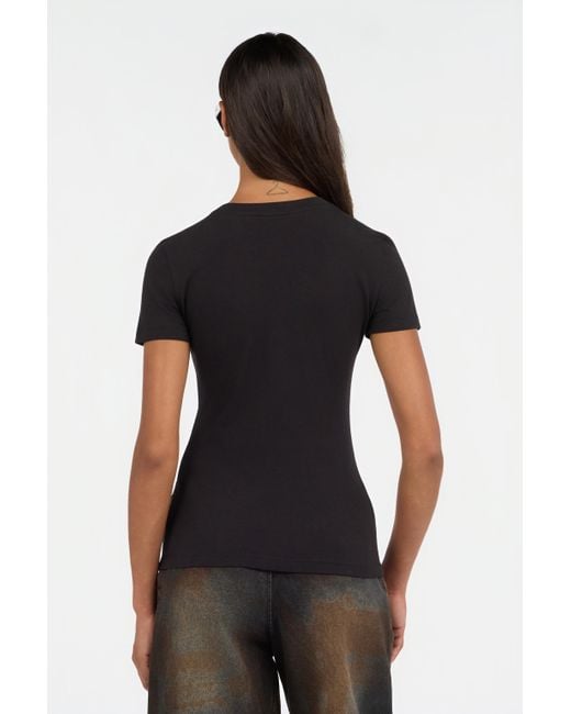 Roberto Cavalli Black Lovers Club Print T-Shirt