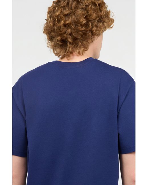 Roberto Cavalli Blue T-Shirt With Heart And Snake for men