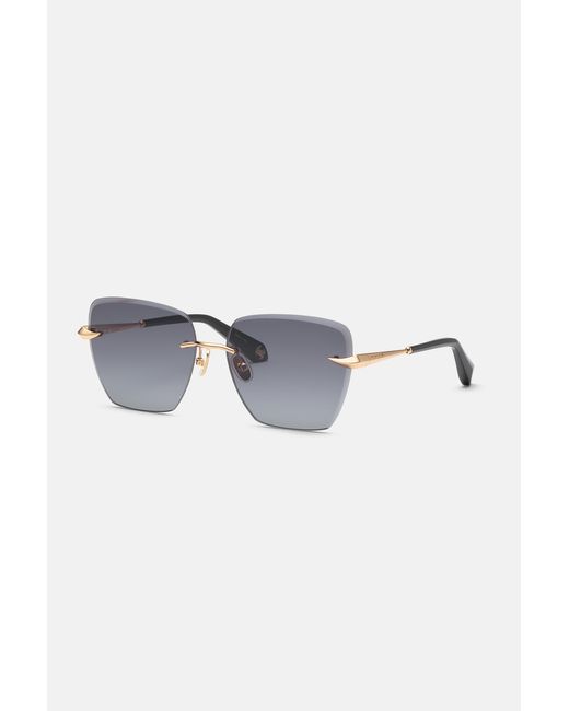 Roberto Cavalli Blue Rimless Front Sunglasses